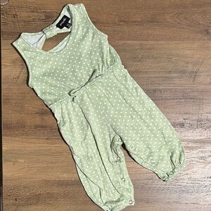 5/$20 Picapino Mint Green Polka Dot Romper